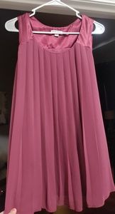 Liz Lange maternity maroon blouse XL